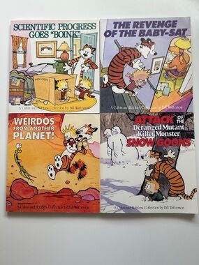 Set of 4 Calvin and Hobbes books